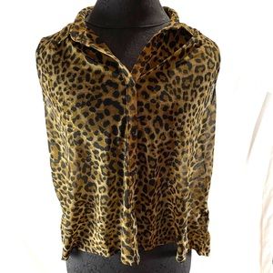 Leopard top light sleeveless shirt women’s